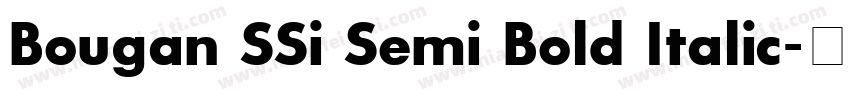 Bougan SSi Semi Bold Italic字体转换